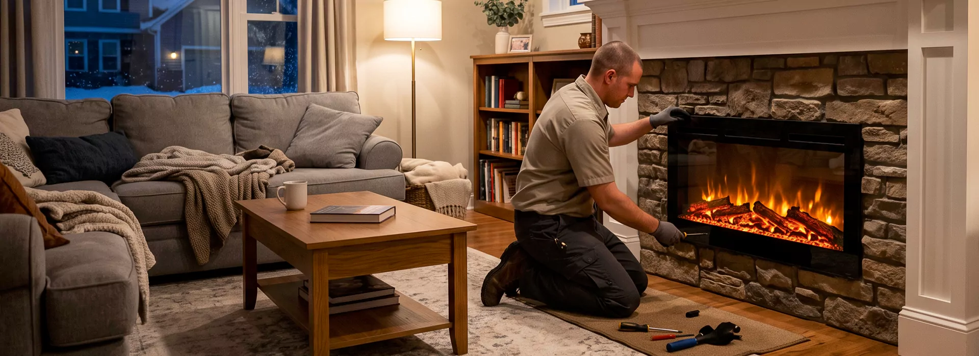 Electric Fireplace Installation Cedar Park in Cedar Park