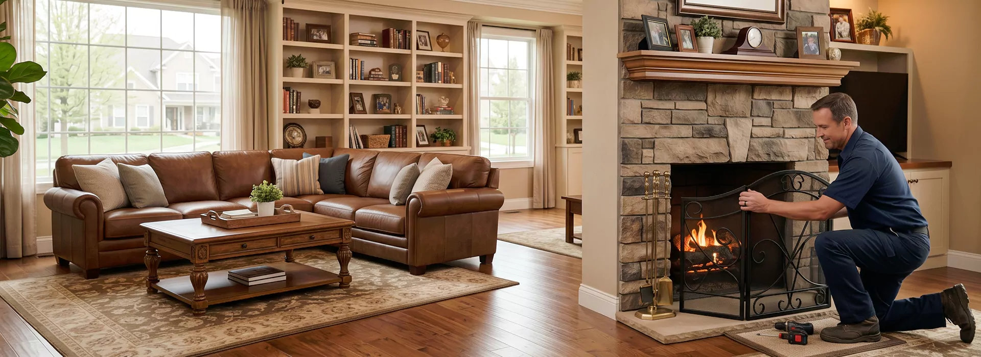 Fireplace Screen Installation Cedar Park, TX