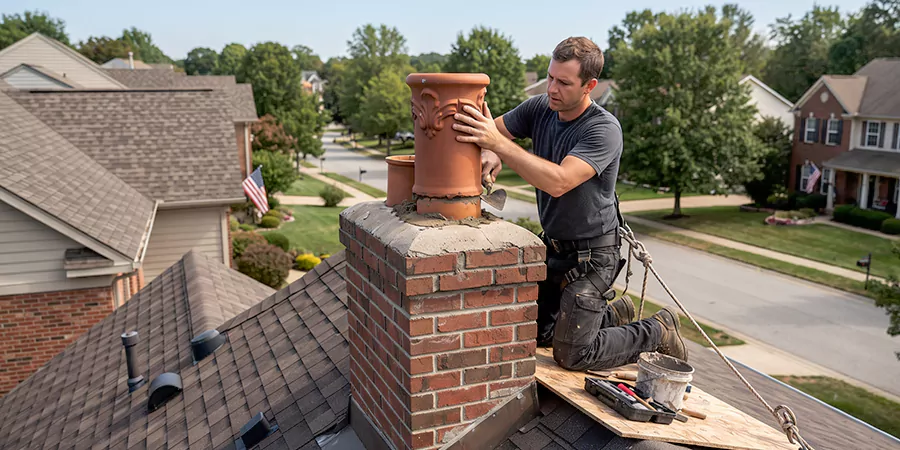Decorative and Custom Chimney Pot Installation Cedar Park