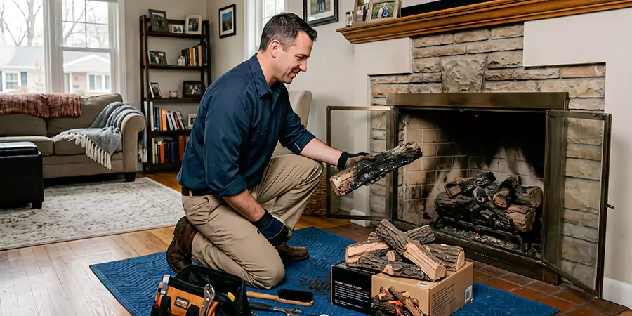 Replacing Gas Fireplace Logs Cedar Park