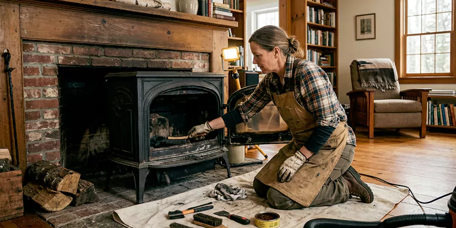 Wood Stove Restoration Cedar Park